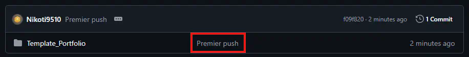 Notre projet sur le dashboard GitHub