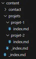 La structure de nos projets dans VScode